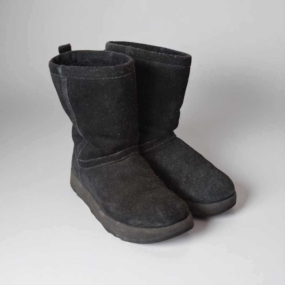 UGG Black Waterproof Suede Winter Boots Size Women's 7 🖤